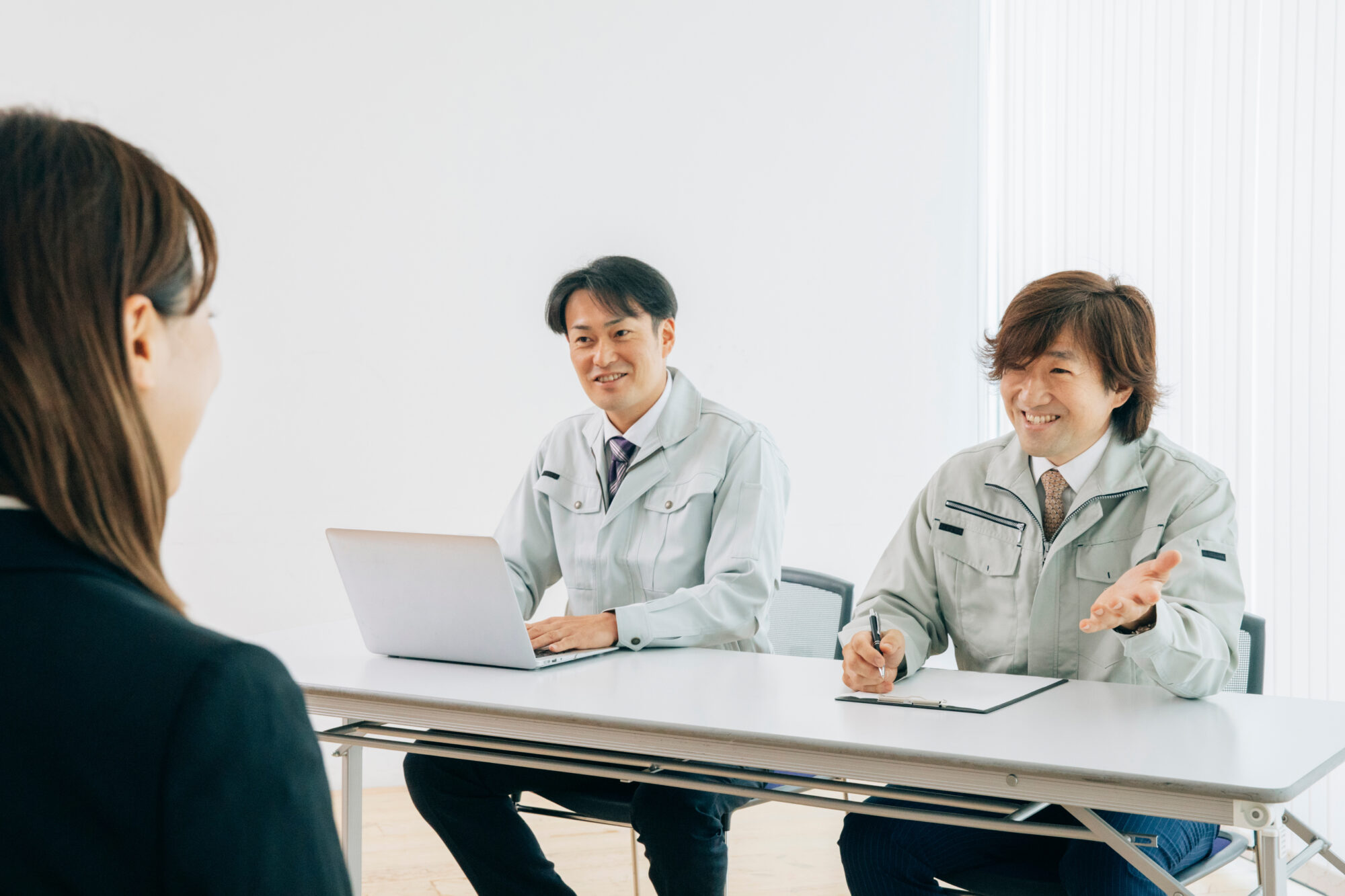 中小企業の面接風景
