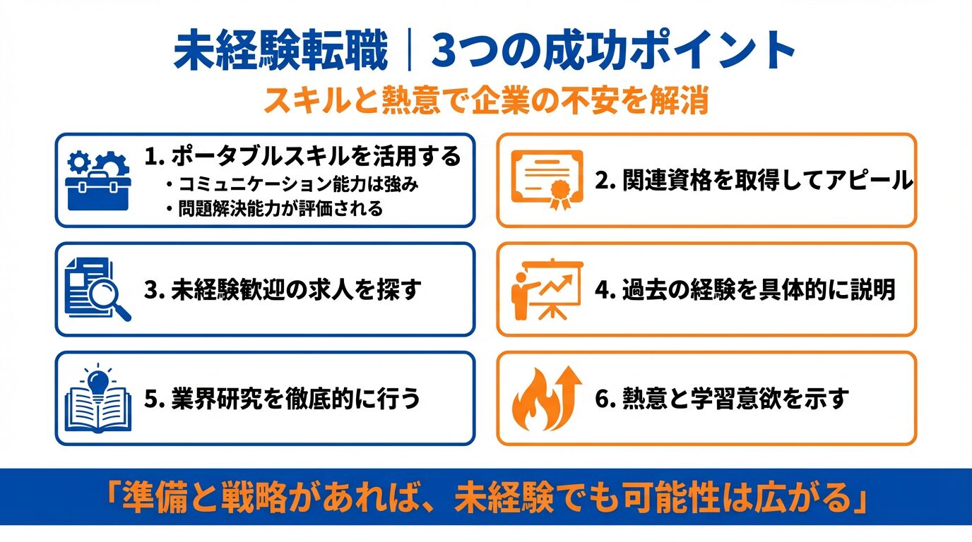 未経験からの転職成功のポイント