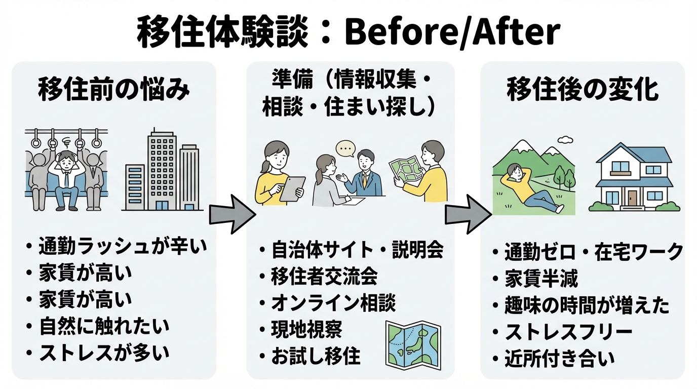 実際の移住体験談