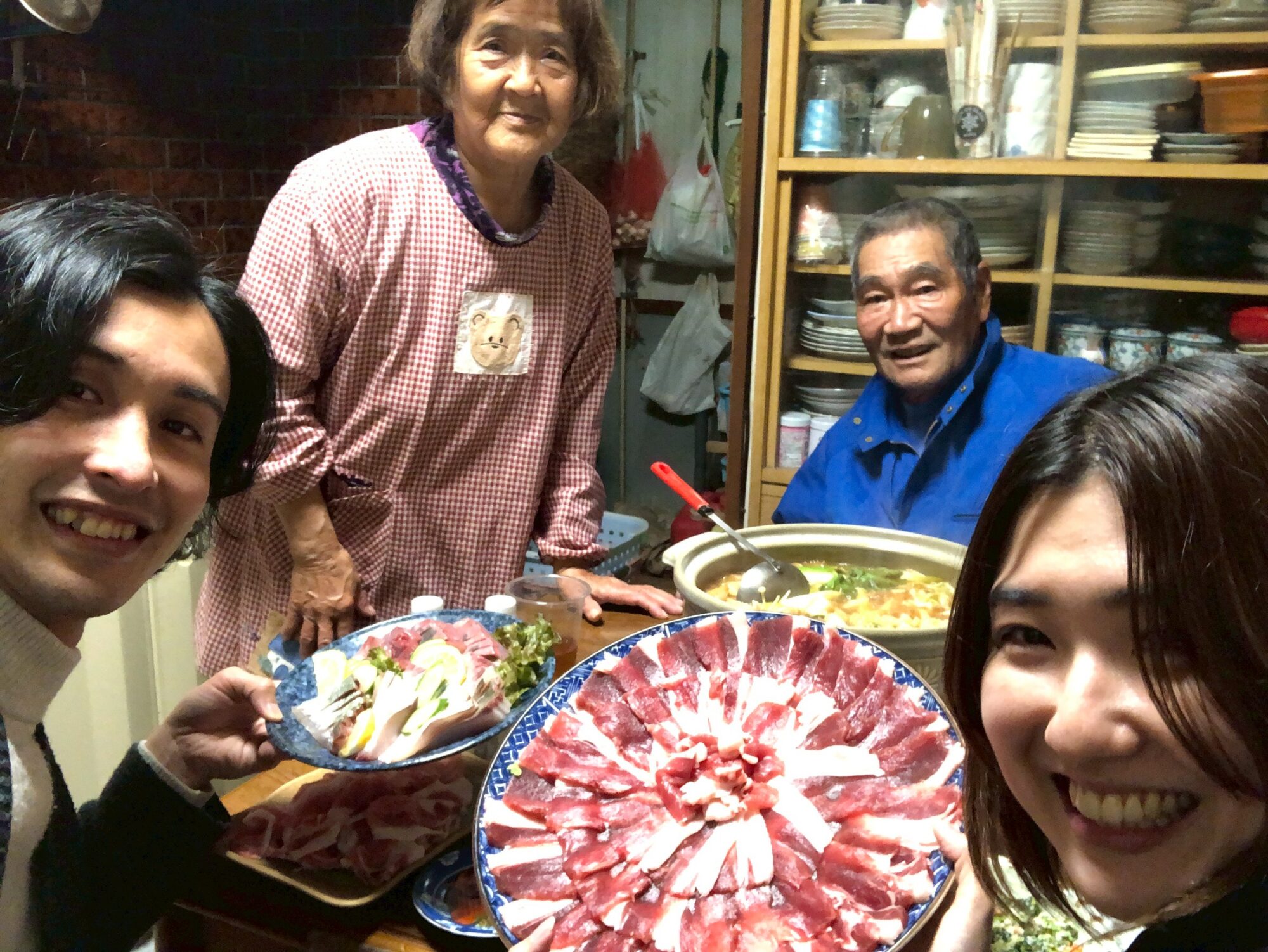 ご近所さんの家でのお食事