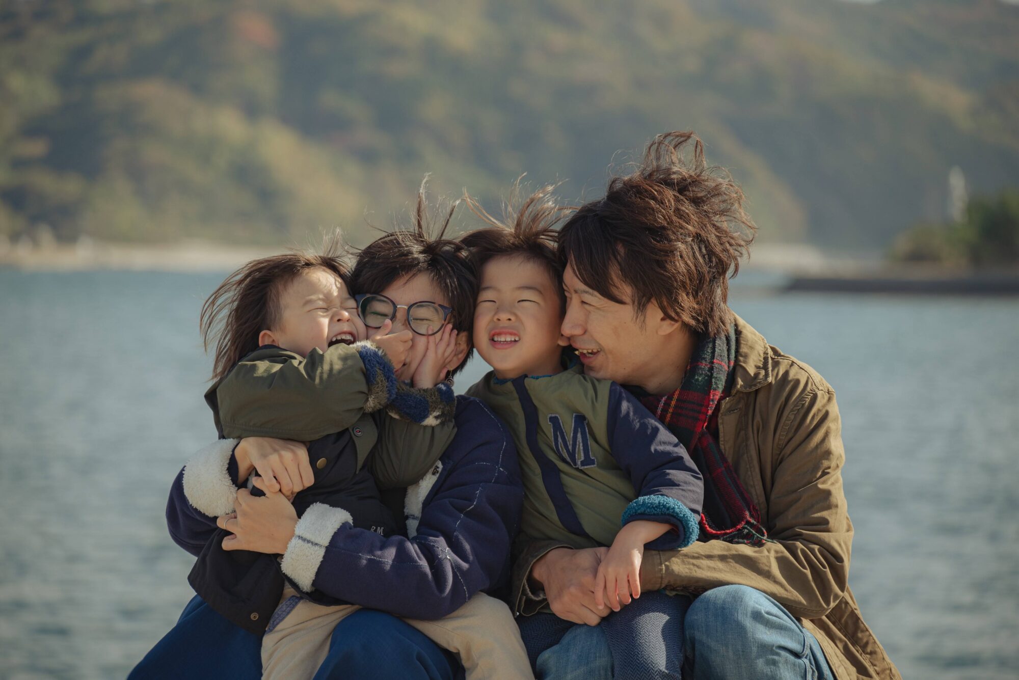 光市室積に移住した河内さん一家