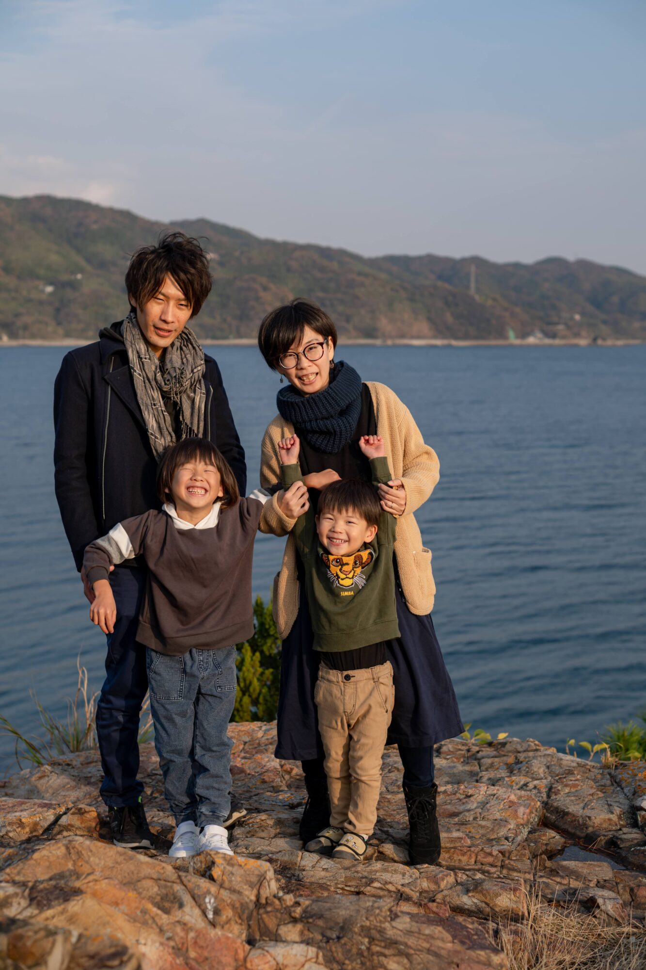 光市室積に移住した河内さん一家